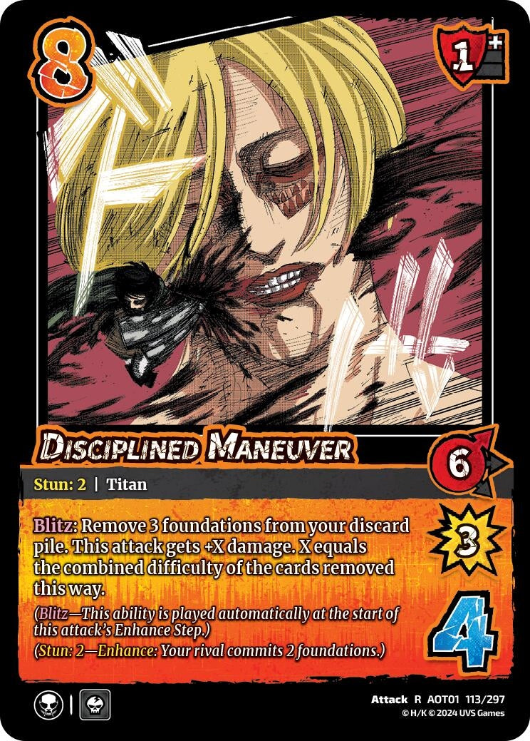 Image for Disciplined Maneuver (Attack on Titan: Battle for Humanity) (113/297) - UniVersus