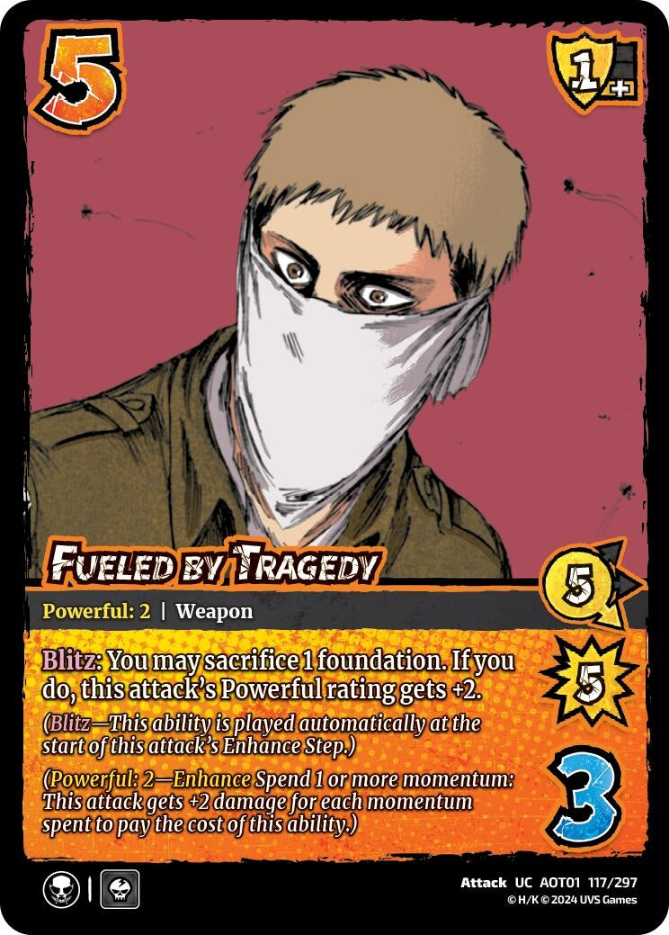 Image for Fueled by Tragedy (Attack on Titan: Battle for Humanity) (117/297) - UniVersus