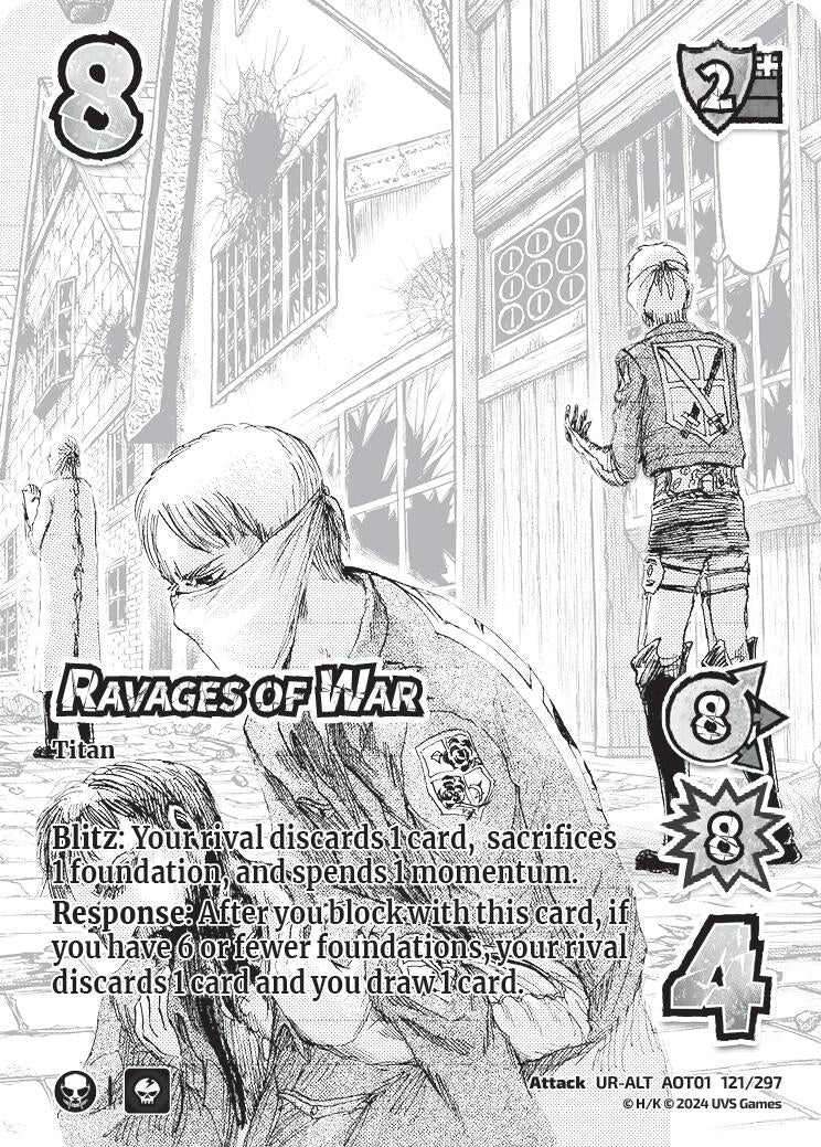 Image for Ravages of War (Alternate Art) (Attack on Titan: Battle for Humanity) (121/297) - UniVersus