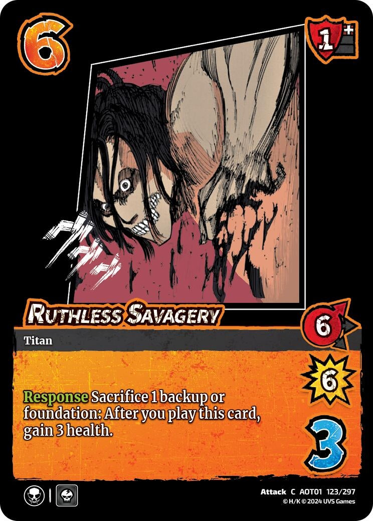 Image for Ruthless Savagery (Attack on Titan: Battle for Humanity) (123/297) - UniVersus