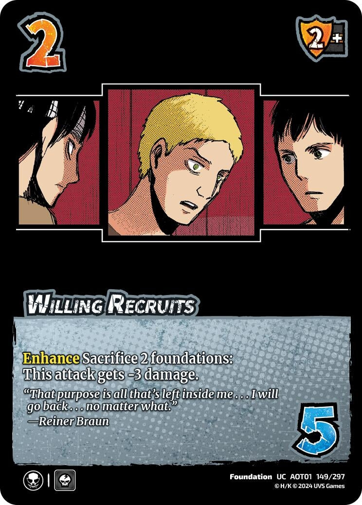 Image for Willing Recruits (Attack on Titan: Battle for Humanity) (149/297) - UniVersus