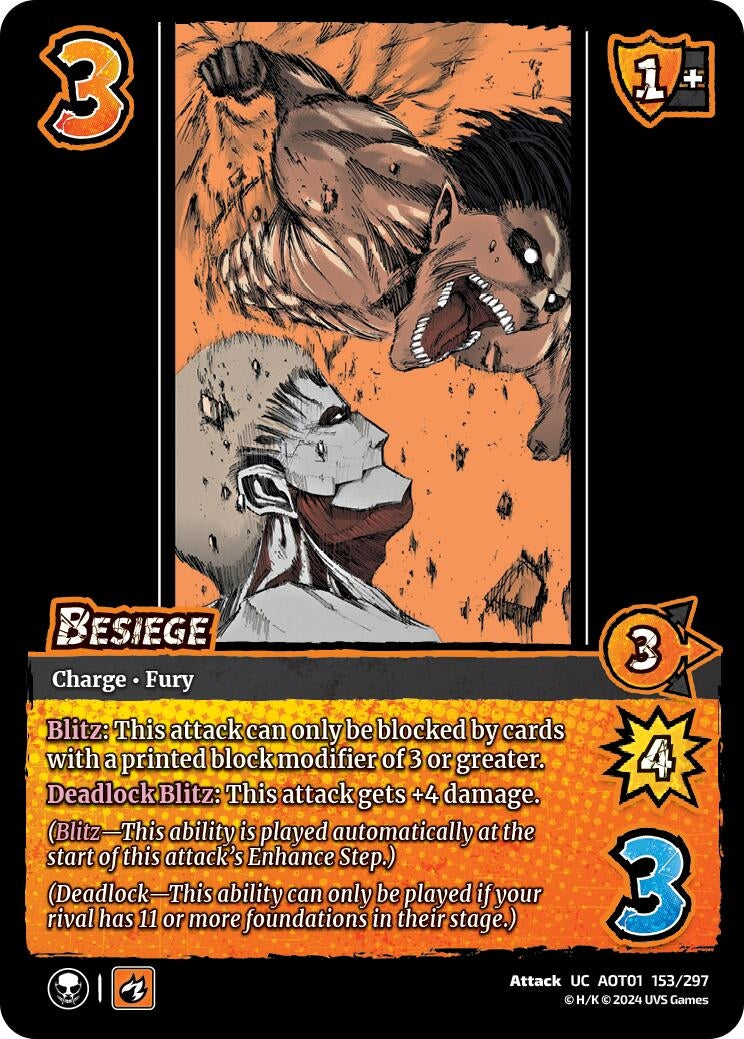 Image for Besiege (Attack on Titan: Battle for Humanity) (153/297) - UniVersus