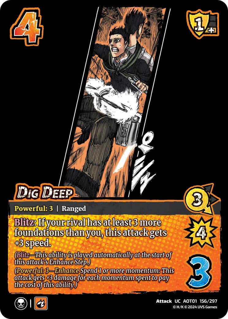 Image for Dig Deep (Attack on Titan: Battle for Humanity) (156/297) - UniVersus