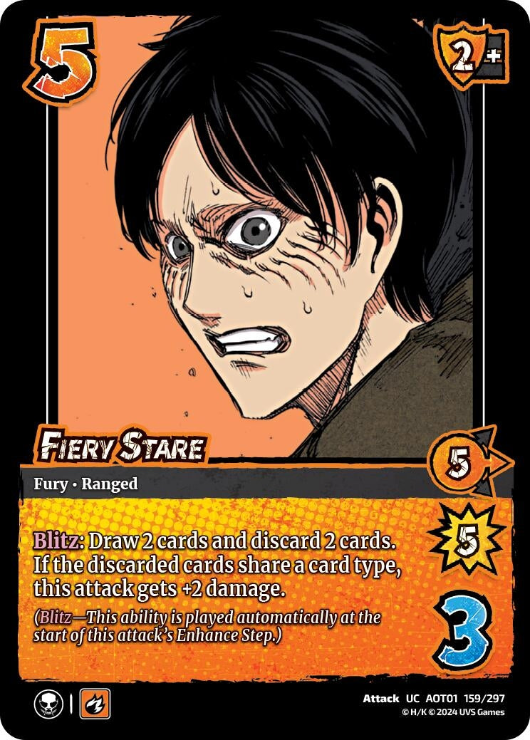Image for Fiery Stare (Attack on Titan: Battle for Humanity) (159/297) - UniVersus