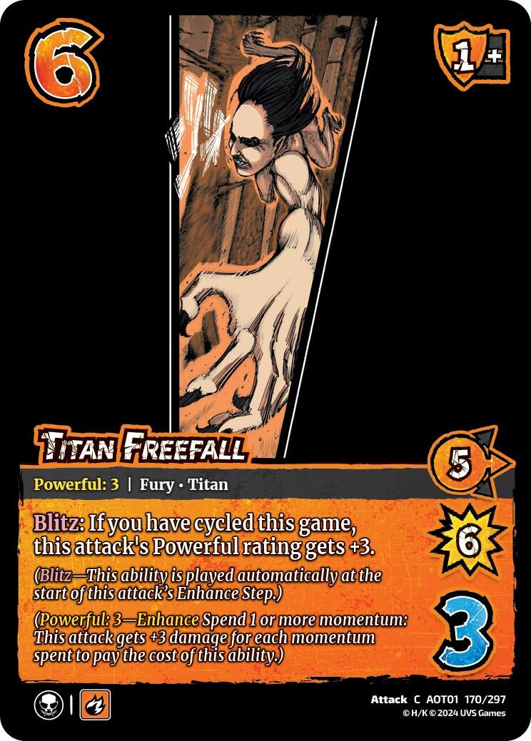 Image for Titan Freefall (Attack on Titan: Battle for Humanity) (170/297) - UniVersus