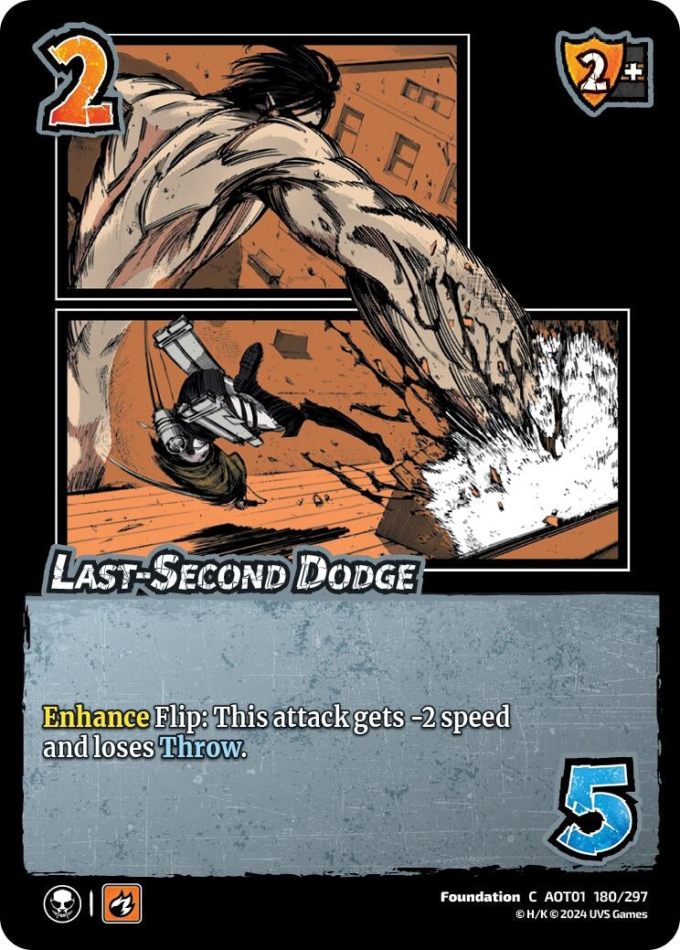 Image for Last-Second Dodge (Attack on Titan: Battle for Humanity) (180/297) - UniVersus