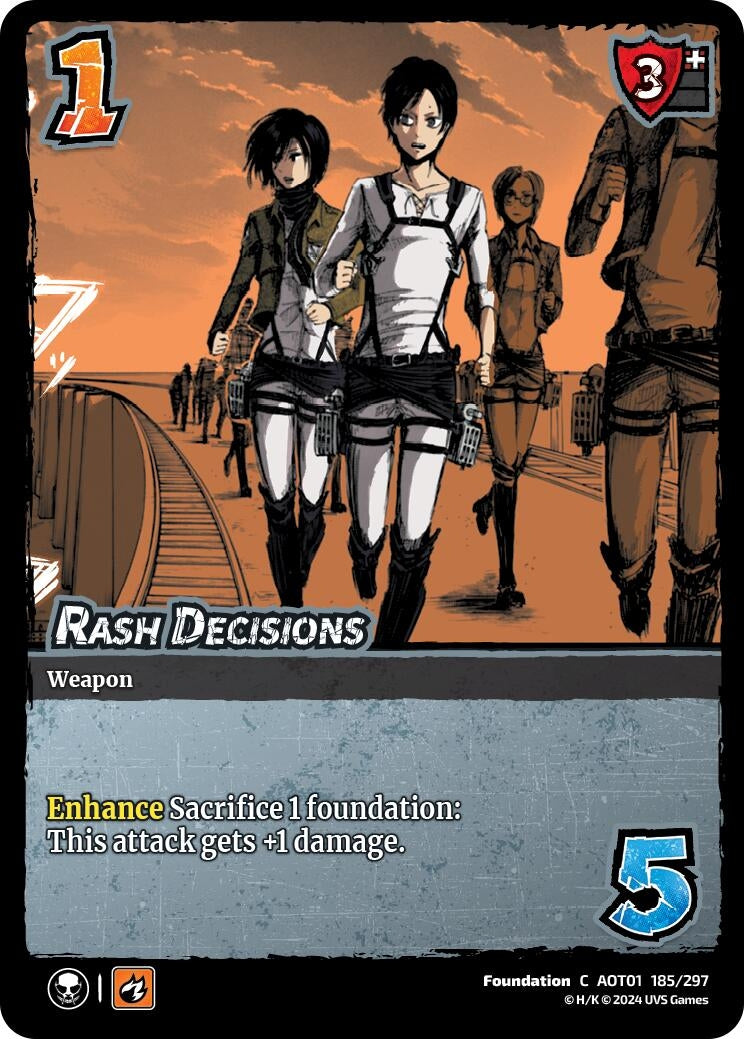 Image for Rash Decisions (Attack on Titan: Battle for Humanity) (185/297) - UniVersus