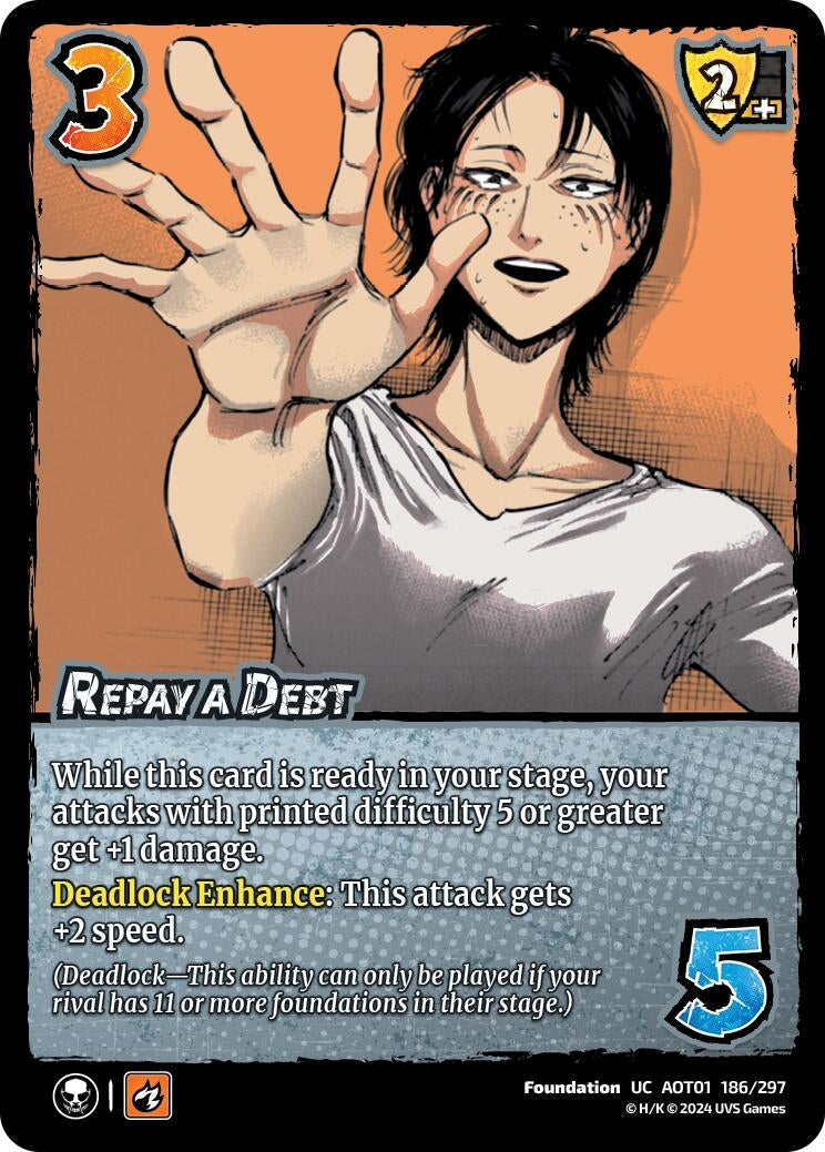 Image for Repay a Debt (Attack on Titan: Battle for Humanity) (186/297) - UniVersus