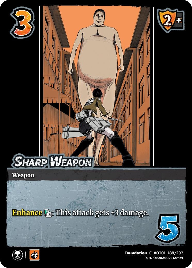 Image for Sharp Weapon (Attack on Titan: Battle for Humanity) (188/297) - UniVersus