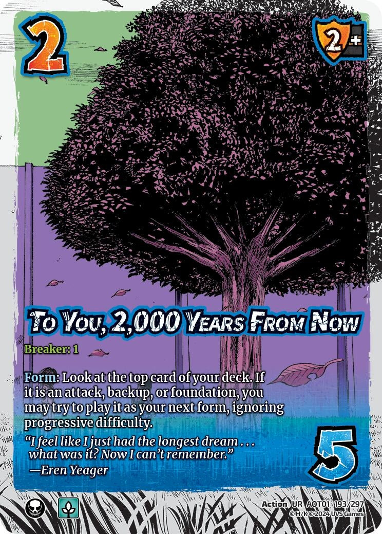 Image for To You, 2,000 Years From Now (Attack on Titan: Battle for Humanity) (193/297) - UniVersus