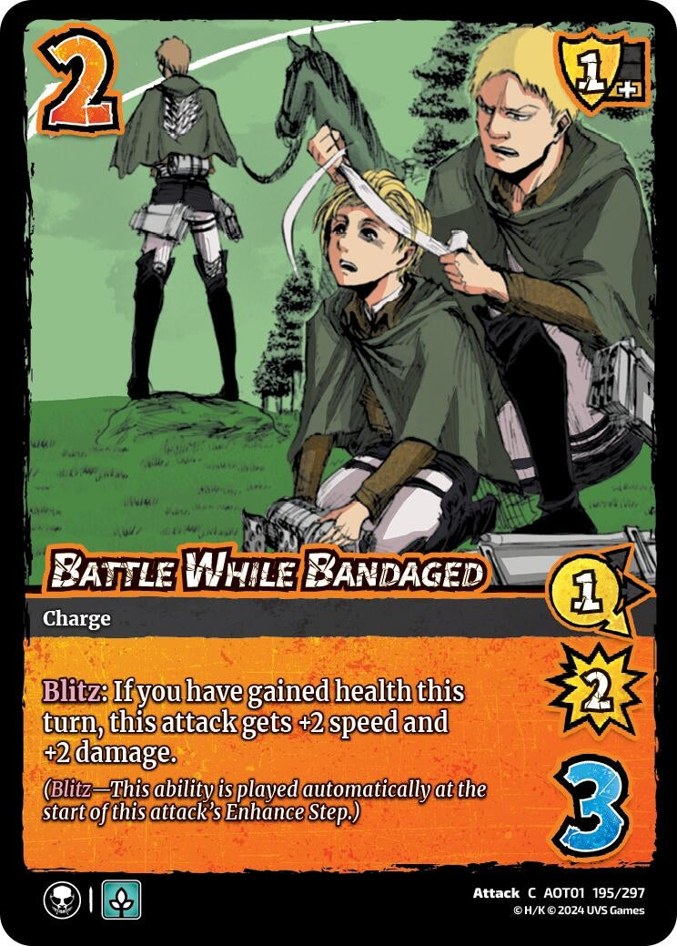 Image for Battle While Bandaged (Attack on Titan: Battle for Humanity) (195/297) - UniVersus