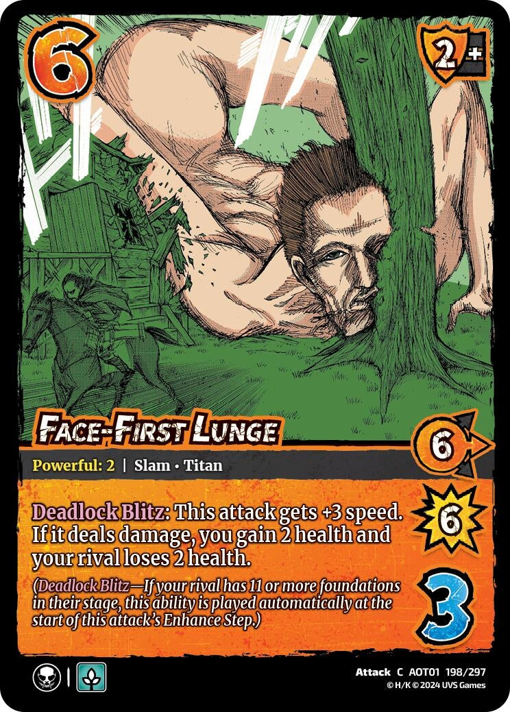 Image for Face-First Lunge (Attack on Titan: Battle for Humanity) (198/297) - UniVersus