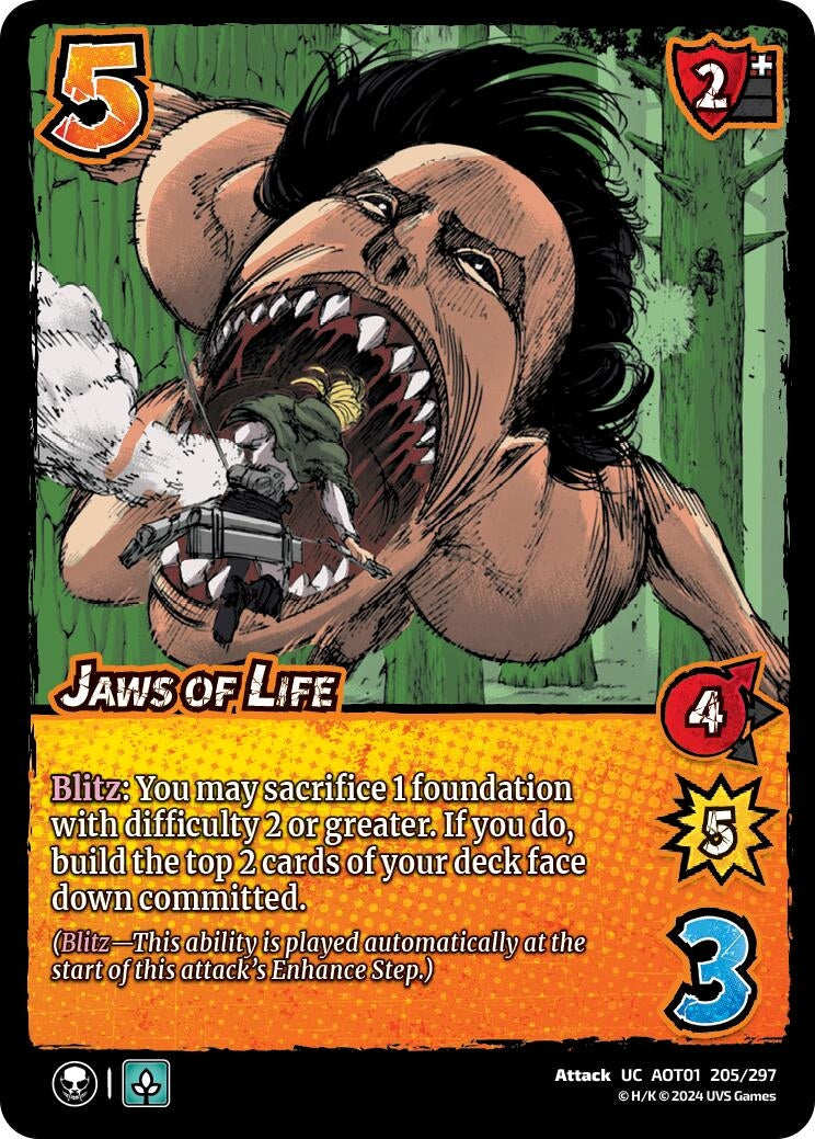 Image for Jaws of Life (Attack on Titan: Battle for Humanity) (205/297) - UniVersus