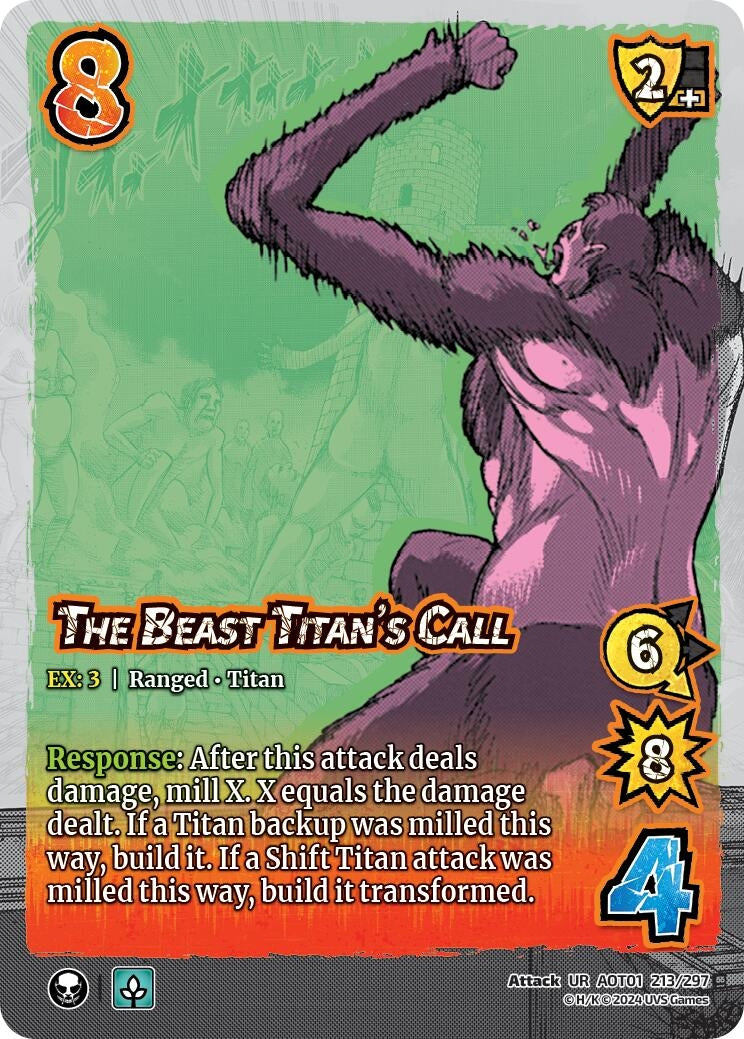 Image for The Beast Titan's Call (Attack on Titan: Battle for Humanity) (213/297) - UniVersus