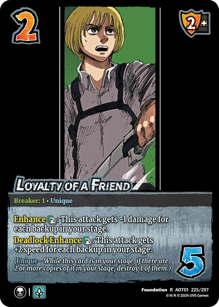 Image for Loyalty of a Friend (Attack on Titan: Battle for Humanity) (225/297) - UniVersus
