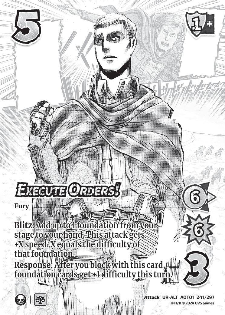 Image for Execute Orders! (Alternate Art) (Attack on Titan: Battle for Humanity) (241/297) - UniVersus