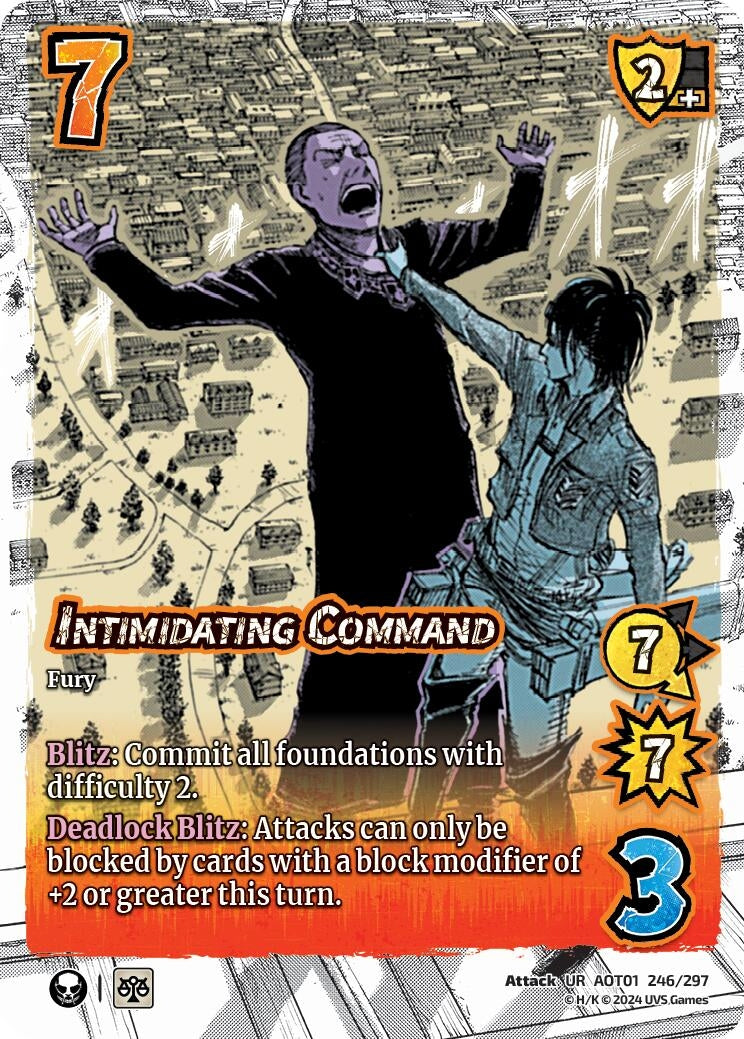 Image for Intimidating Command (Attack on Titan: Battle for Humanity) (246/297) - UniVersus