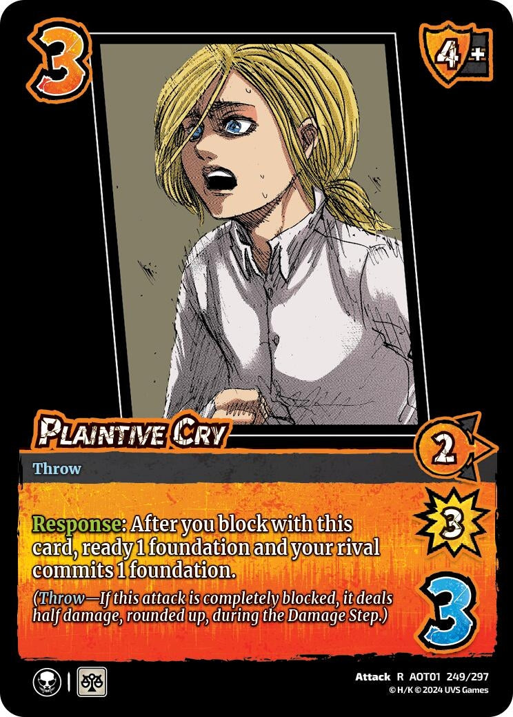Image for Plaintive Cry (Attack on Titan: Battle for Humanity) (249/297) - UniVersus