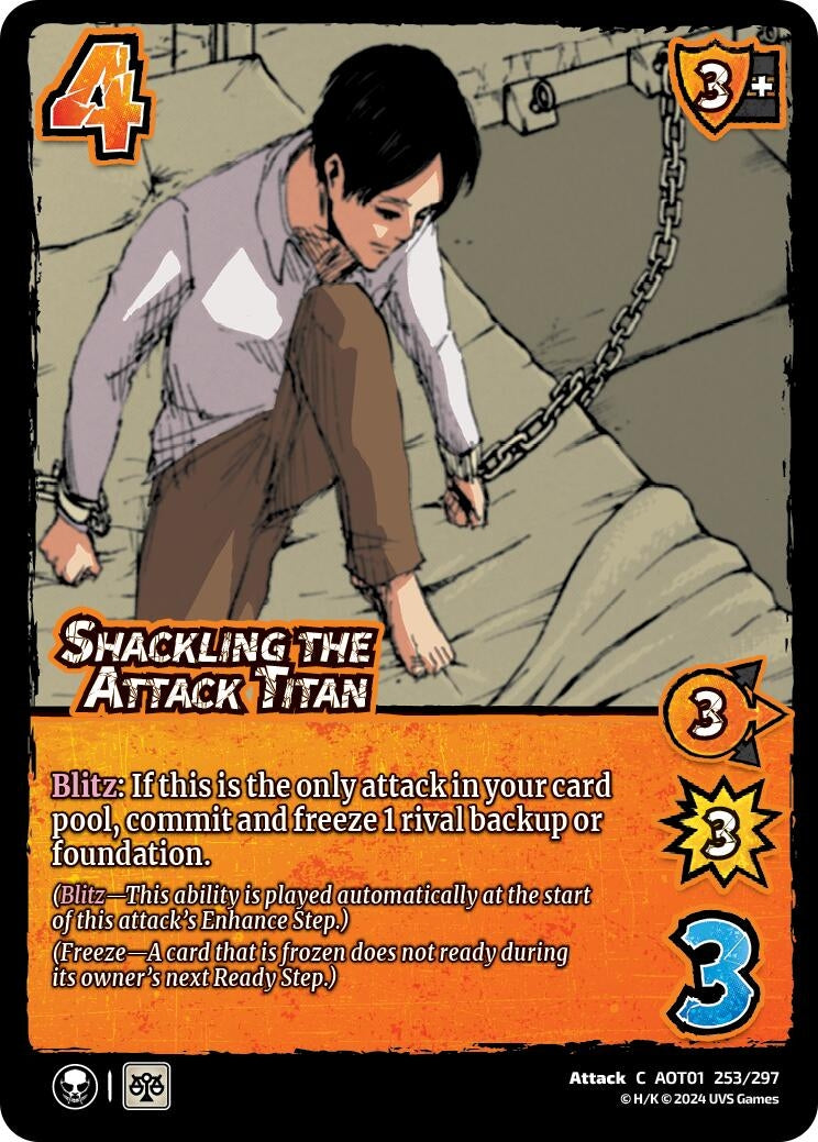 Image for Shackling the Attack Titan (Attack on Titan: Battle for Humanity) (253/297) - UniVersus