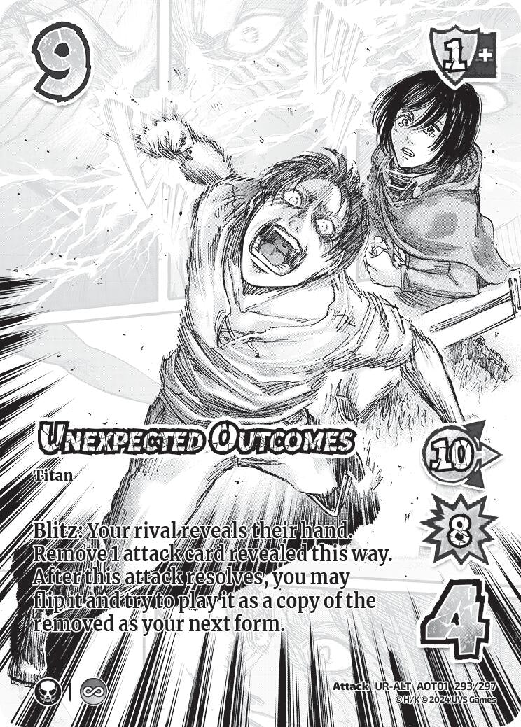 Image for Unexpected Outcomes (Alternate Art) (Attack on Titan: Battle for Humanity) (293/297) - UniVersus