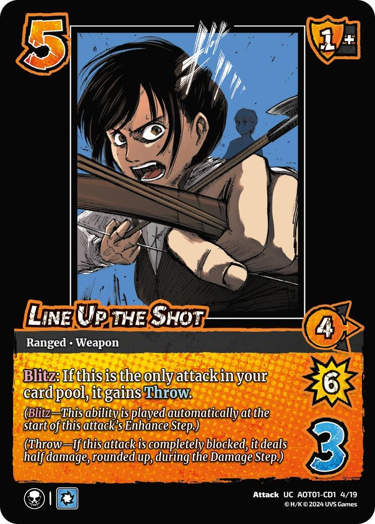 Image for Line Up the Shot (CD1) (Attack on Titan: Battle for Humanity) (CD1 4/19) - UniVersus