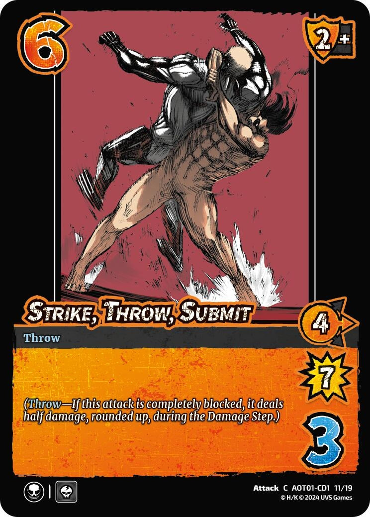 Image for Strike, Throw, Submit (CD1) (Attack on Titan: Battle for Humanity) (CD1 11/19) - UniVersus