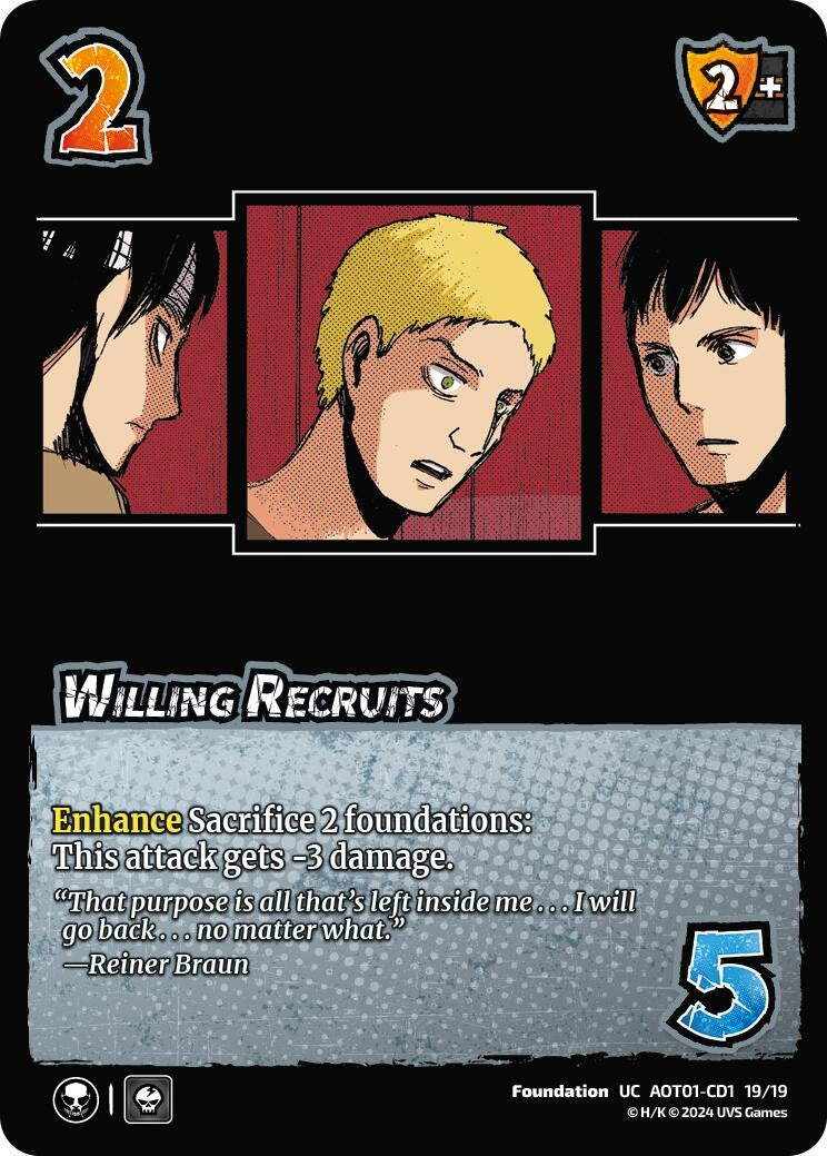 Image for Willing Recruits (CD1) (Attack on Titan: Battle for Humanity) (CD1 19/19) - UniVersus