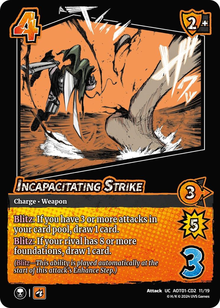 Image for Incapacitating Strike (CD2) (Attack on Titan: Battle for Humanity) (CD2 11/19) - UniVersus
