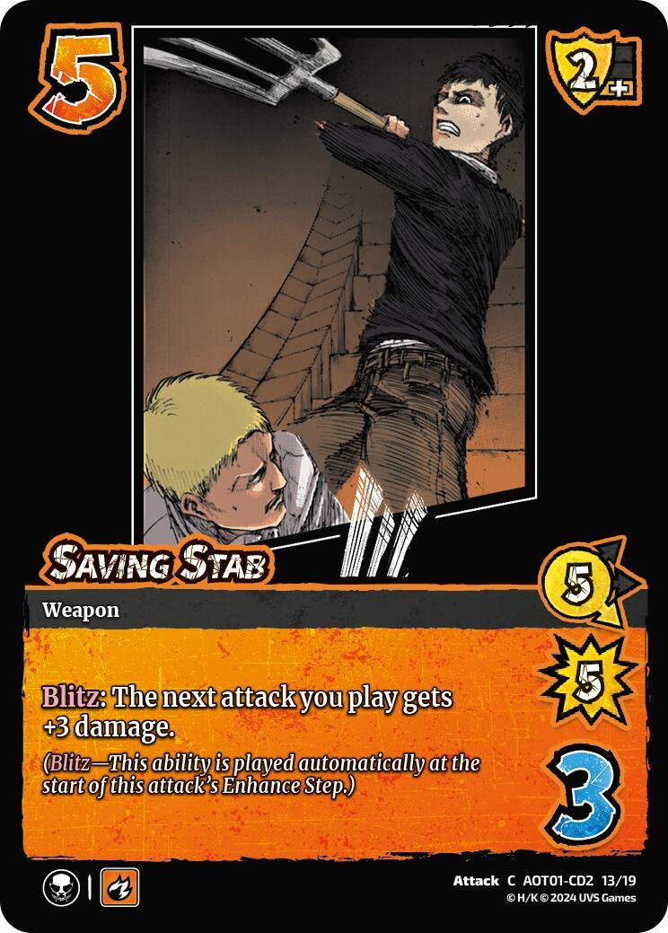 Image for Saving Stab (CD2) (Attack on Titan: Battle for Humanity) (CD2 13/19) - UniVersus