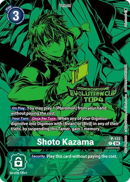 Image for Shoto Kazama (2024 Evolution Cup Top 4) (D-PR) (P-133 P) - Digimon Card Game