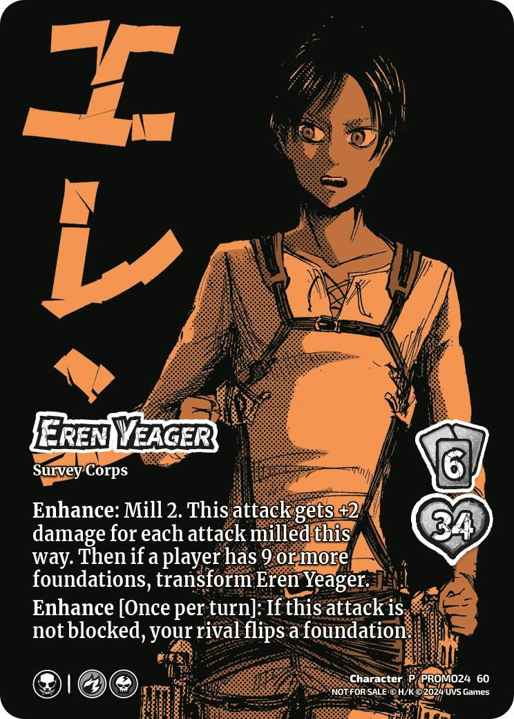 Image for Eren Yeager // Eren, Attack Titan (GenCon 2024) (Attack on Titan: Battle for Humanity) (PROMO24 60) - UniVersus