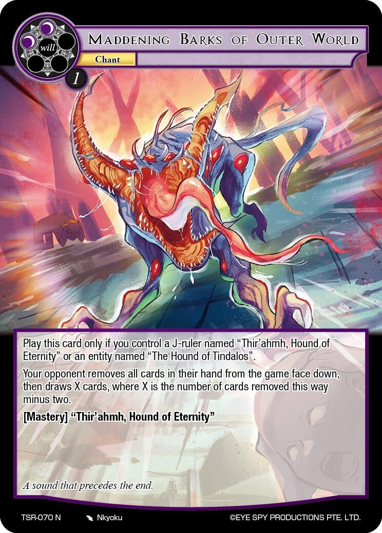 Image for Maddening Barks Of Outer World (The Battle at the Sacred Ruins) (TSR-070 N) - Force of Will