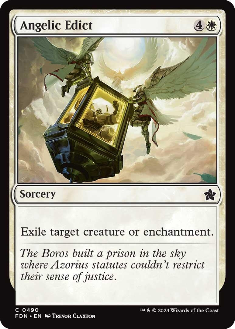 Image for Angelic Edict (Foundations) (490) - Magic: The Gathering