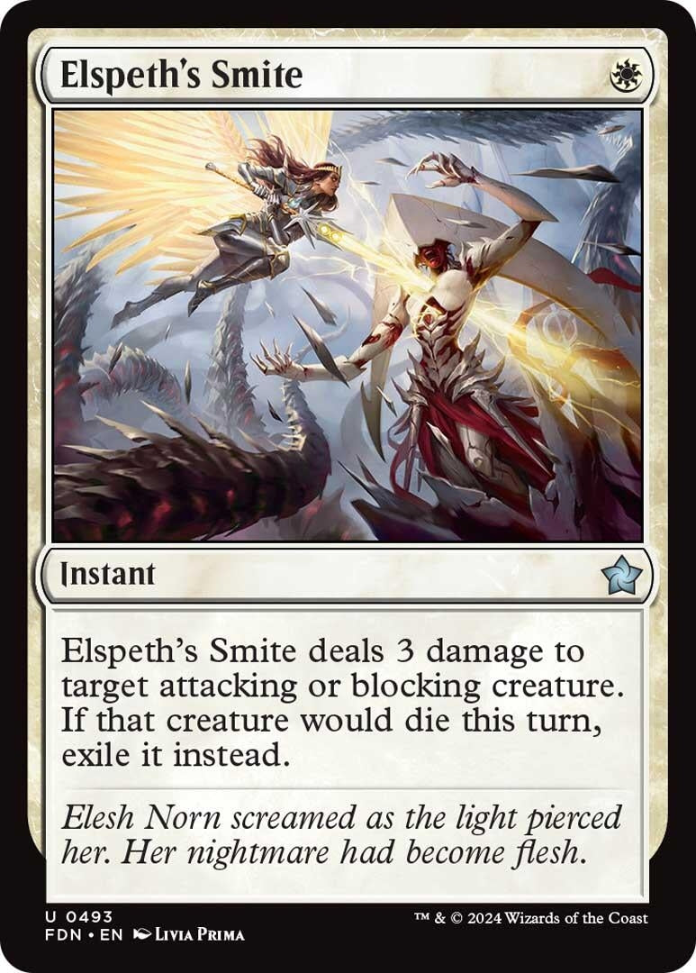 Image for Elspeth's Smite (Foundations) (493) - Magic: The Gathering