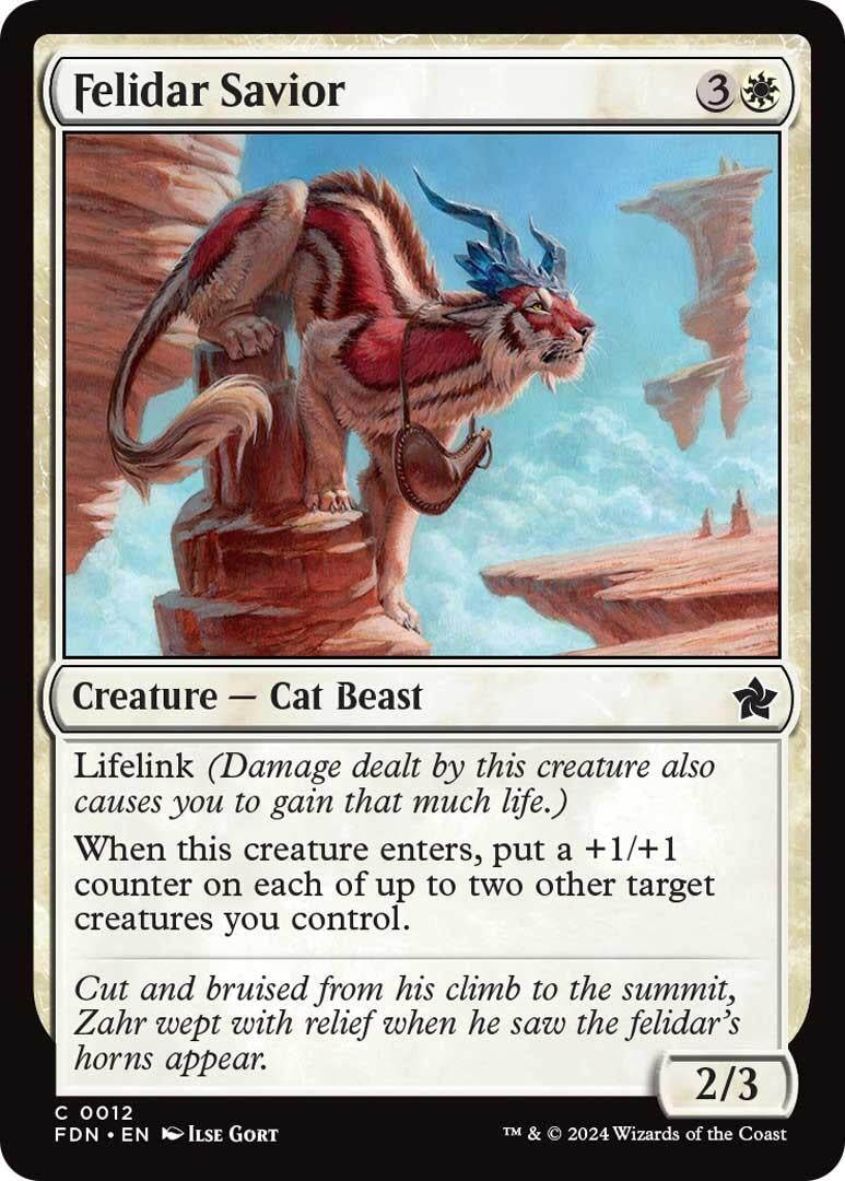 Image for Felidar Savior (Foundations) (12) - Magic: The Gathering
