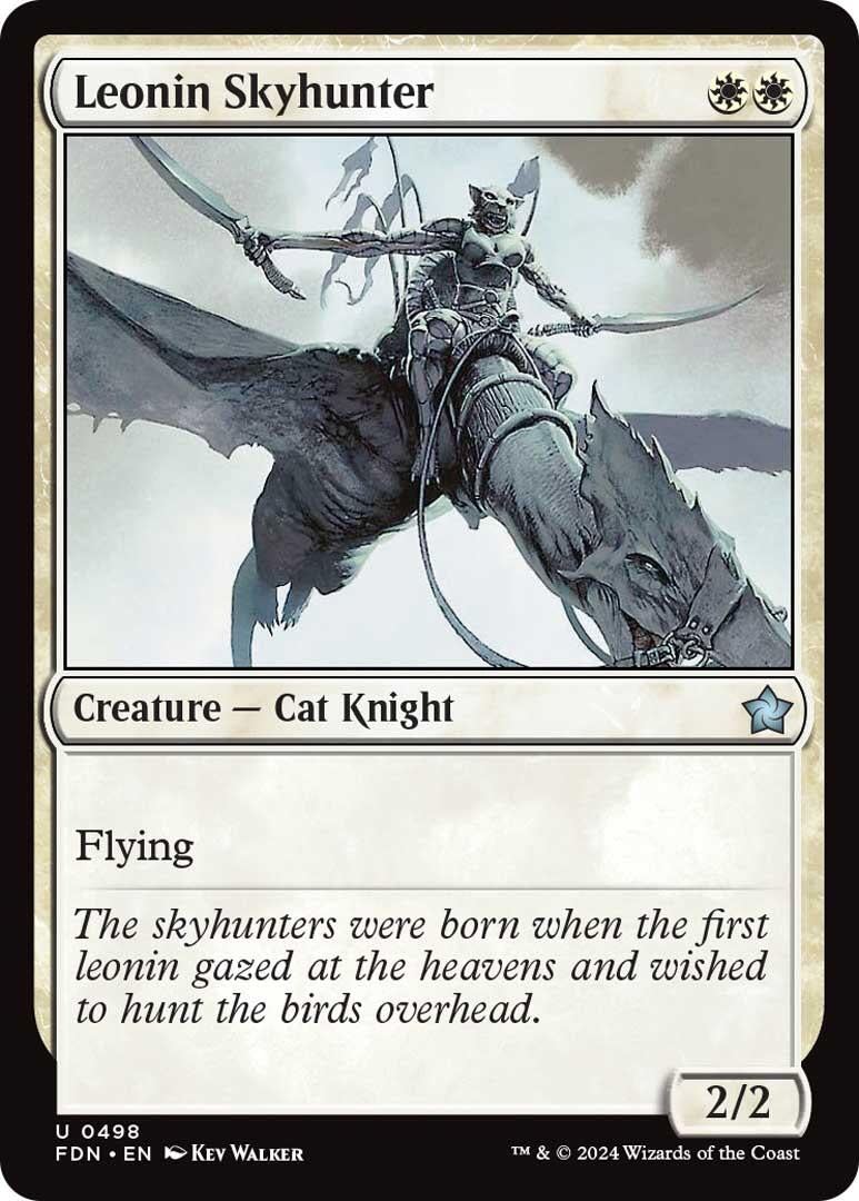Image for Leonin Skyhunter (Foundations) (498) - Magic: The Gathering