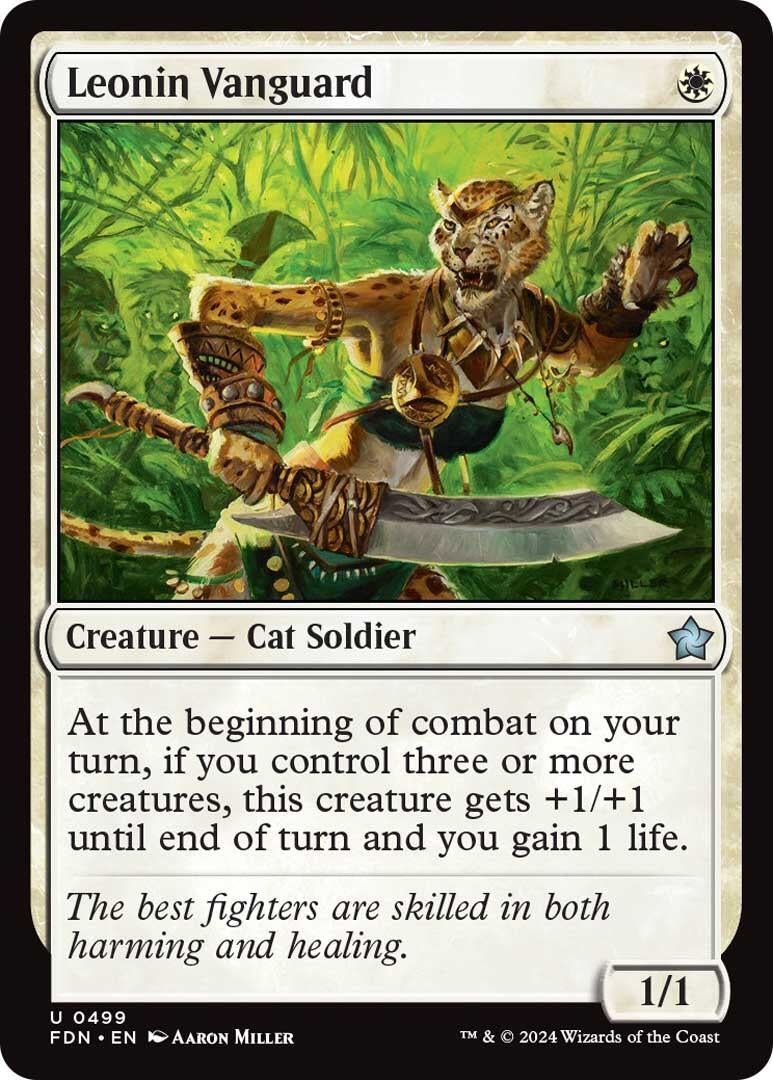 Image for Leonin Vanguard (Foundations) (499) - Magic: The Gathering