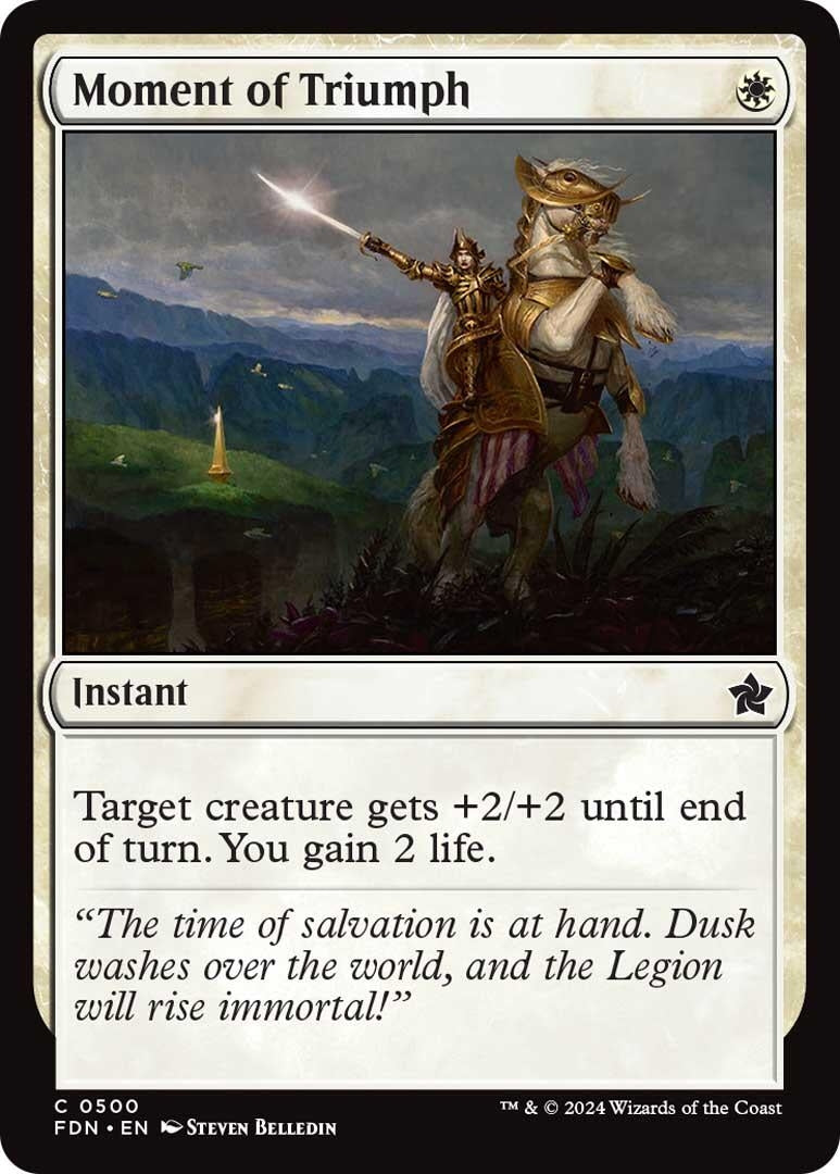 Image for Moment of Triumph (Foundations) (500) - Magic: The Gathering