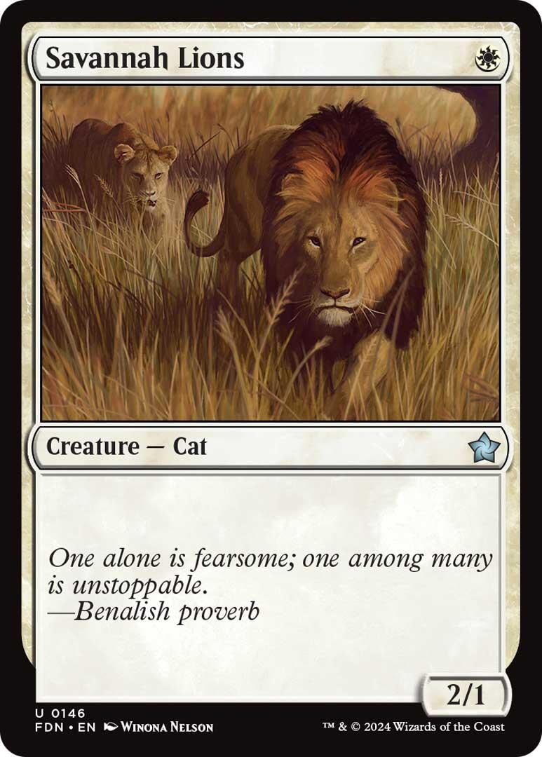 Image for Savannah Lions (Foundations) (146) - Magic: The Gathering