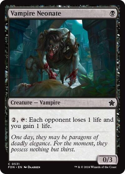 Image for Vampire Neonate (Foundations) (531) - Magic: The Gathering