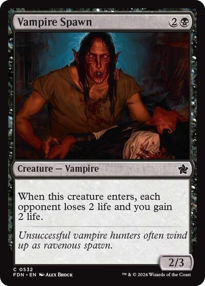 Image for Vampire Spawn (Foundations) (532) - Magic: The Gathering