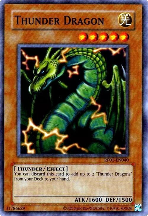 Image for Thunder Dragon (Retro Pack (2020 Date Reprint)) (RP01-EN040) - YuGiOh