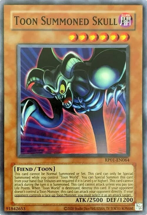 Image for Toon Summoned Skull (Retro Pack (2020 Date Reprint)) (RP01-EN064) - YuGiOh