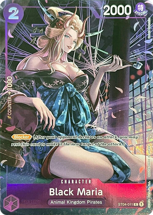 Image for Black Maria (Premium Card Collection -BANDAI CARD GAMES Fest. 23-24 Edition-) (One Piece Promotion Cards) (ST04-011) - One Piece Card Game
