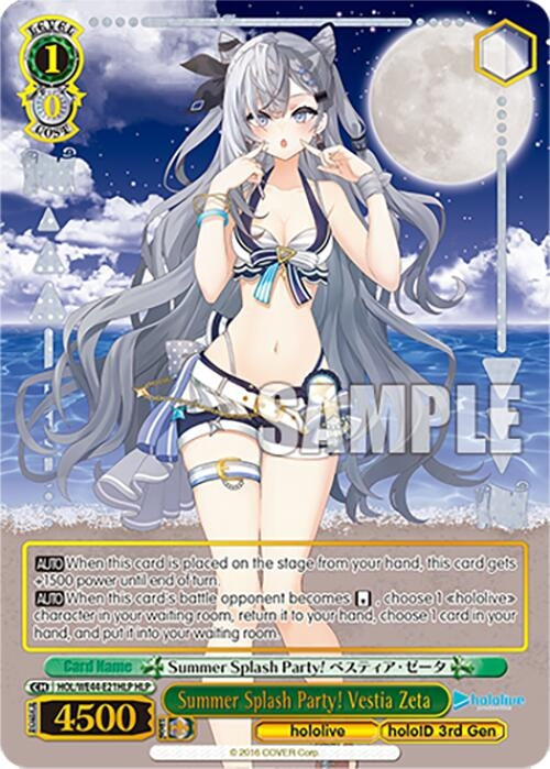 Image for Summer Splash Party! Vestia Zeta (HLP) (hololive production Summer Collection Premium Booster) (HOL/WE44-E21HLP HLP) - Weiss Schwarz
