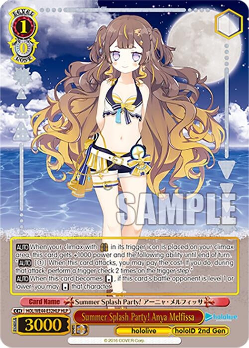 Image for Summer Splash Party! Anya Melfissa (HLP) (hololive production Summer Collection Premium Booster) (HOL/WE44-E32HLP HLP) - Weiss Schwarz