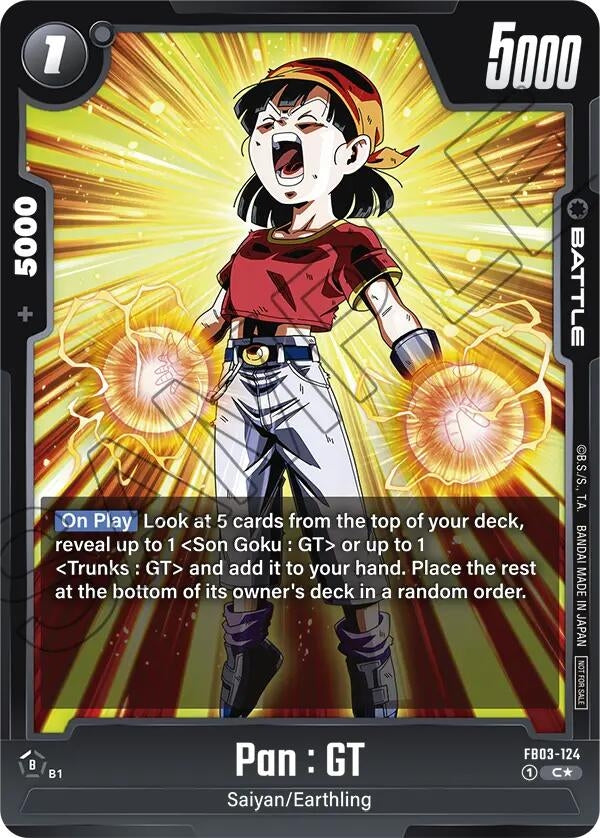 Image for Pan : GT (Tournament Pack 03) (Tournament and Championship Promos) (FB03-124) - Dragon Ball Super: Fusion World