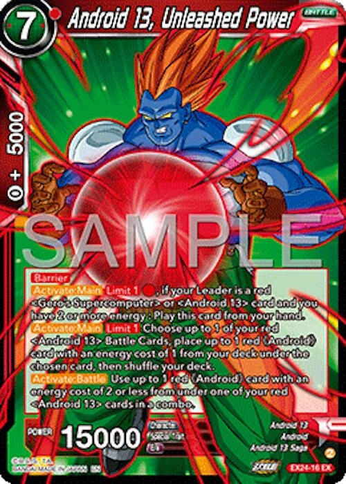 Image for Android 13, Unleashed Power (Expansion Deck Box Set 24: Premium 7th Anniversary Box 2024) (EX24-16) - Dragon Ball Super: Masters