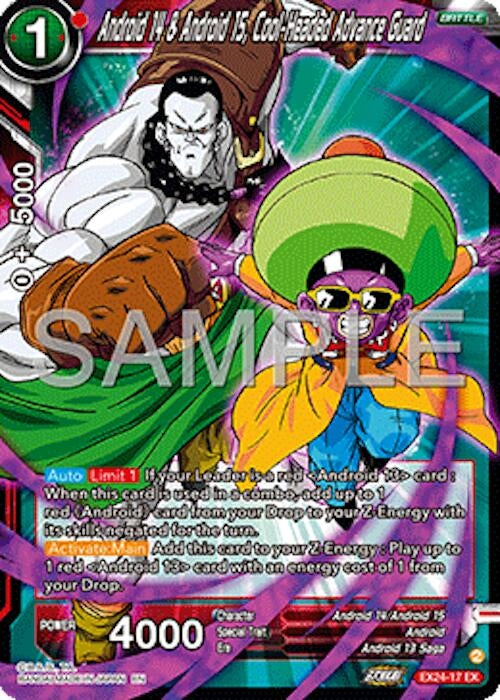 Image for Android 14 & Android 15, Cool-Headed Advance Guard (Expansion Deck Box Set 24: Premium 7th Anniversary Box 2024) (EX24-17) - Dragon Ball Super: Masters