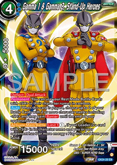 Image for Gamma 1 & Gamma 2, Stand-Up Heroes (Expansion Deck Box Set 24: Premium 7th Anniversary Box 2024) (EX24-25) - Dragon Ball Super: Masters